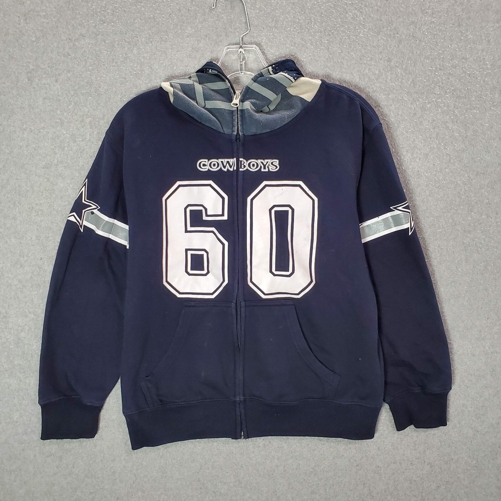 Dallas Cowboys Boys Sweatshirt Medium Blue Hoodie Isaac Alarcon 60 Helmet READ